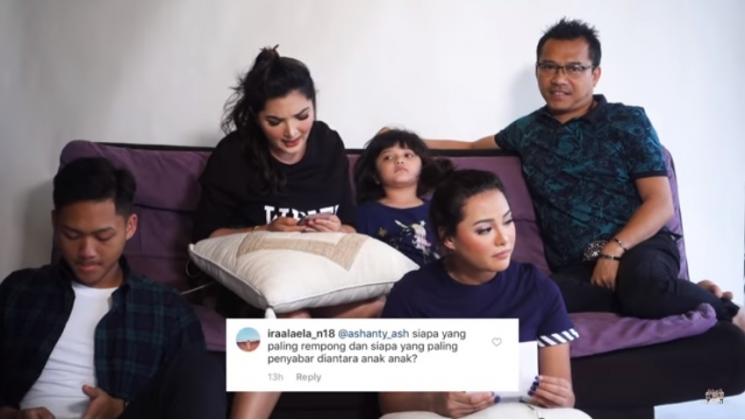 Arsy ngambek ke Ashanty kerena disebut rempong. (YouTube/The Hermansyah A6)