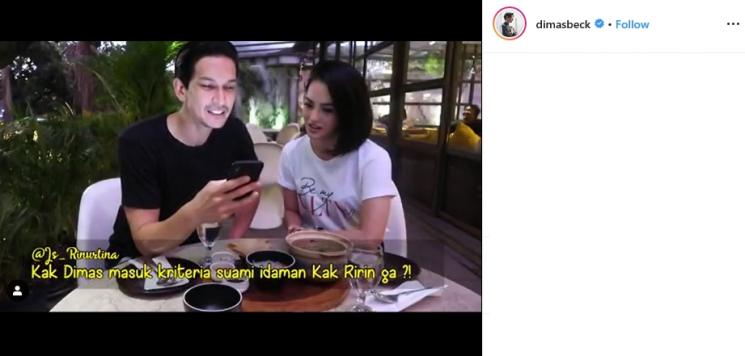 Dimas Beck dan Ririn Ekawati (Instagram/@dimasbeck)