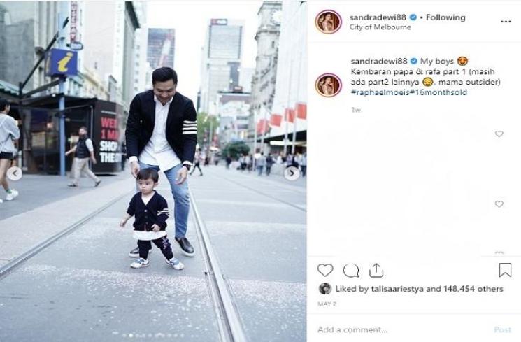 Harvey Moeis dan Raphael Moeis (Instagram @sandradewi88)