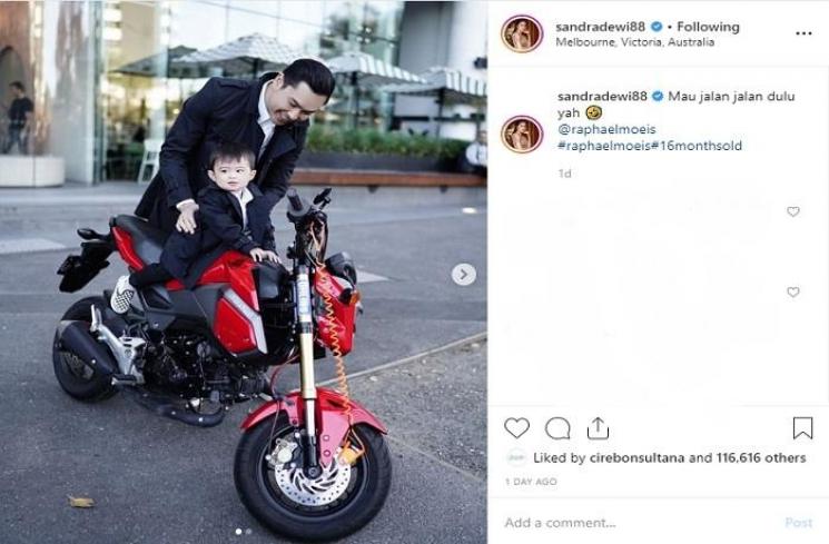 Raphael Moeis dan Harvey Moeis (Instagram @sandradewi88)