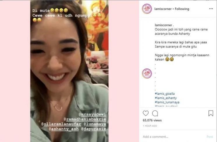 Momen kumpul Ashanty bersama sahabat-sahabatnya (Instagram @lamiscorner)