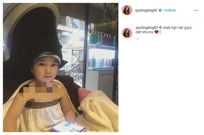 Bilqis Khumairah Razak. (Instagram/@ayutingting92)