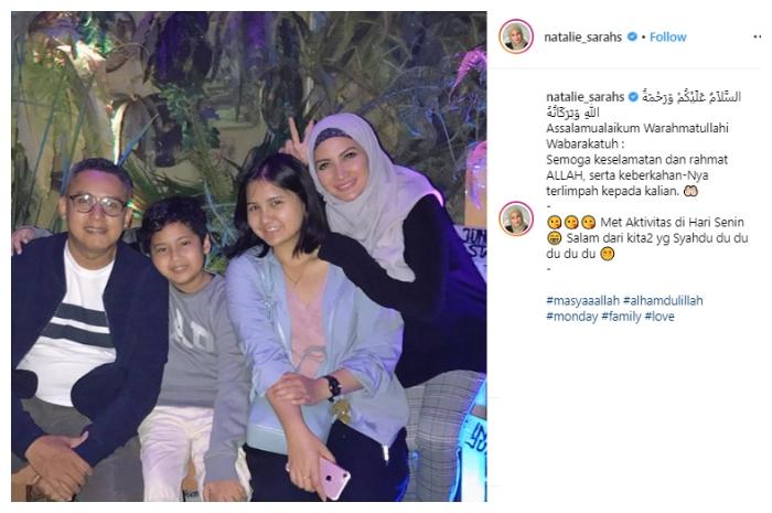 Potret mesra Natalie Sarah dan suaminya. (Instagram/@natalie_sarahs)