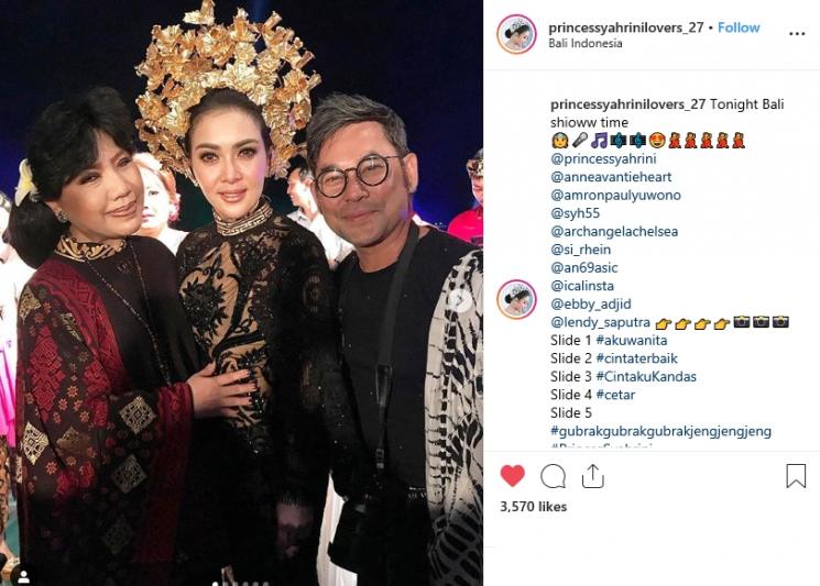 Syahrini dan Anne Avantie (Instagram/@princessyahrinilovers_27)