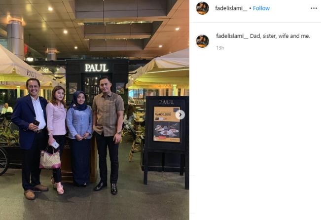 Muzdalifah dan keluarga Fadel Islami. (Instagram/@fadelislami_)
