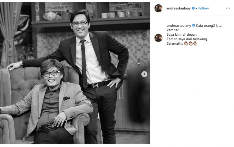 Andre Taulany dan Sule (Instagram/@andreastaulany)