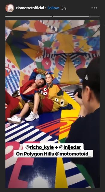 Behind The Scene pemotretan Jessica Iskandar dan Richard Kyle. (Instagram/@riomotret)