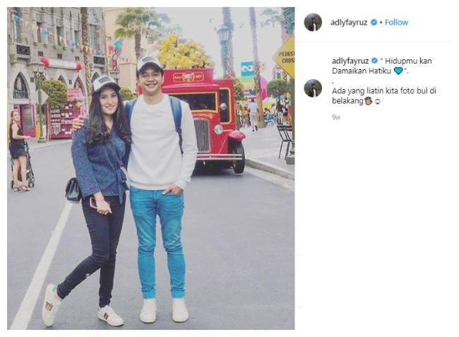 Adly Fayruz dan Angbeen Rishi. (Instagram/@adlyfayruz)