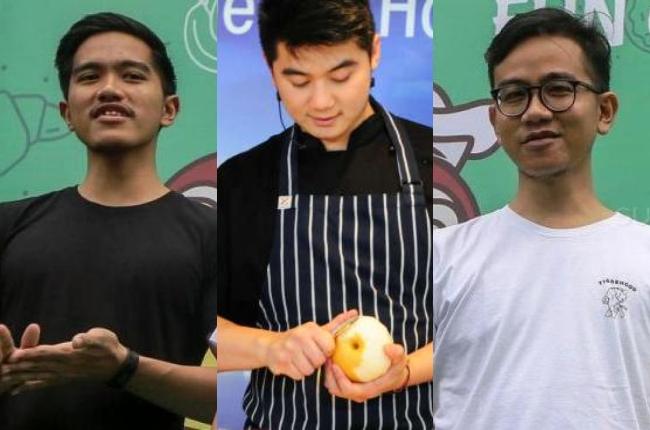 Kaesang, Chef Arnold dan Gibran. (Suara.com)
