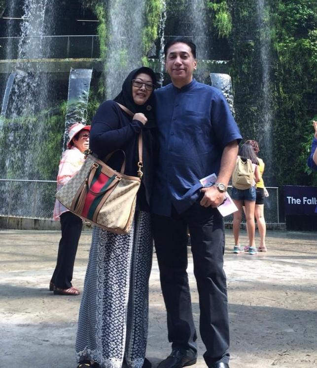 Chand Parwez Servia dan istri, Santhy Purnamasari (Instagram/@chandparwez)