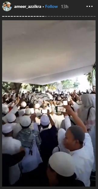 Instastory Ameer Azzikra (Instagram/@ameer_azzikra)