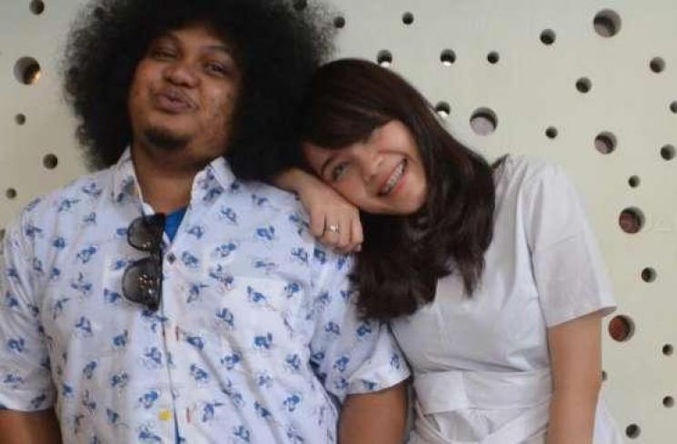 Komika Babe Cabita dan istrinya, Fita Indraloka. [suara.com/Puput]