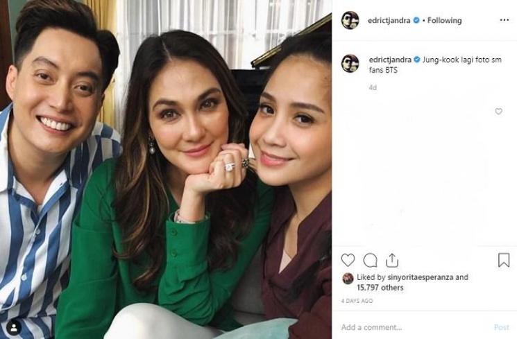 Edric Tjandra, Luna Maya, dan Nagita Slavina (Instagram @edrictjandra)