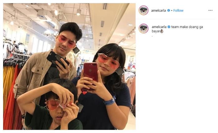 Amel Carla dan Endy Erfian. (Instagram/@amelcarla)