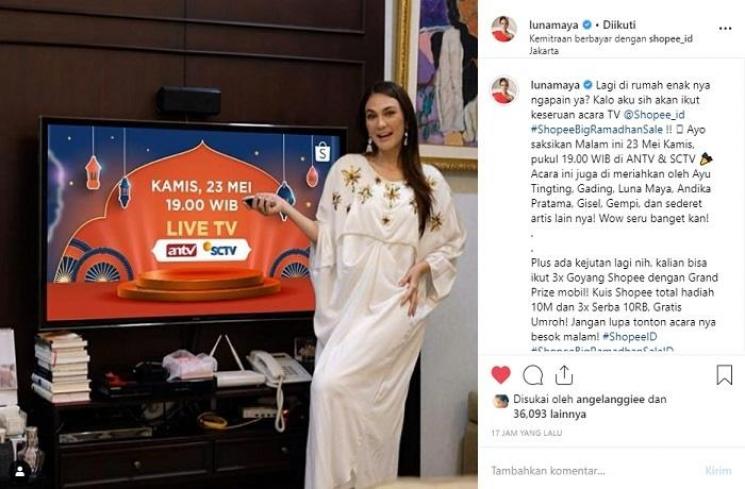 Unggahan Luna Maya (Instagram @lunamaya)