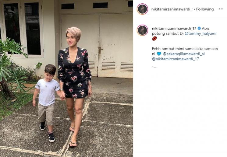Momen Nikita Mirzani dan Azka (Instagram/@nikitamirzanimawardi_17)