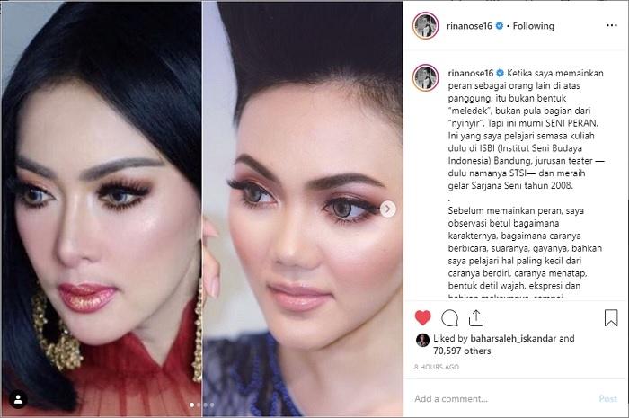 Syahrini dan Rina Nose (Instagram @rinanose16)