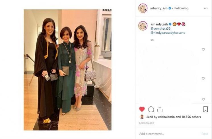 Nindy Ayunda, Yuni Shara, dan Ashanty (Instagram @ashanty_ash )