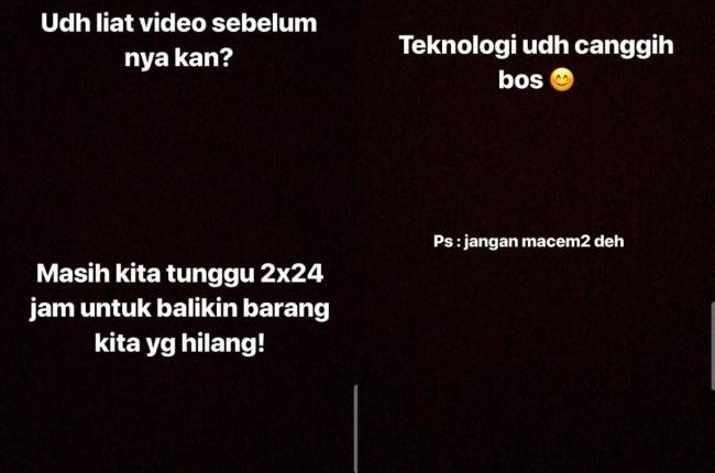 Felicya Angelista dan Caesar Hito kerampokan (Instagram/@hitocaesar)