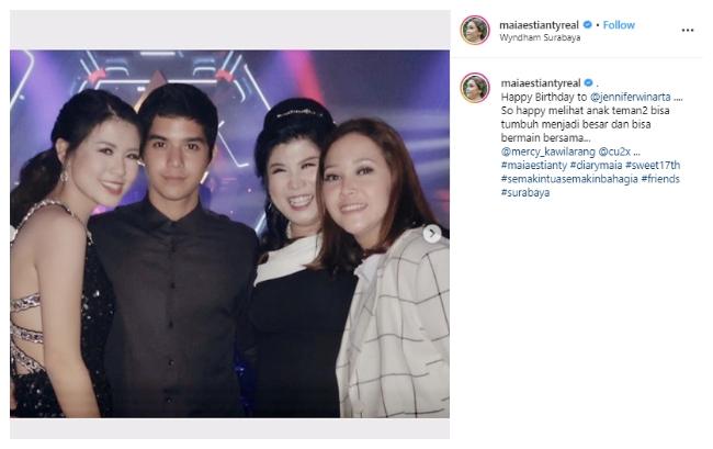 Ulang tahun Jennifer Winarta. (Instagram/@maiaestiantyreal)