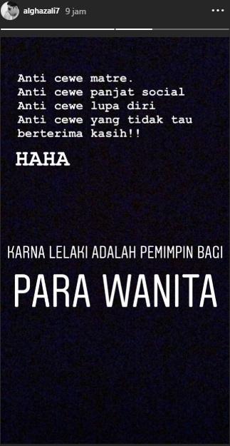Postingan Al Ghazali. (Instagram/@alghazali7)