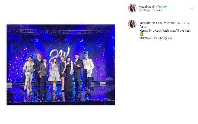 Ulang tahun Jennifer Winarta. (Instagram/@maiaestiantyreal)
