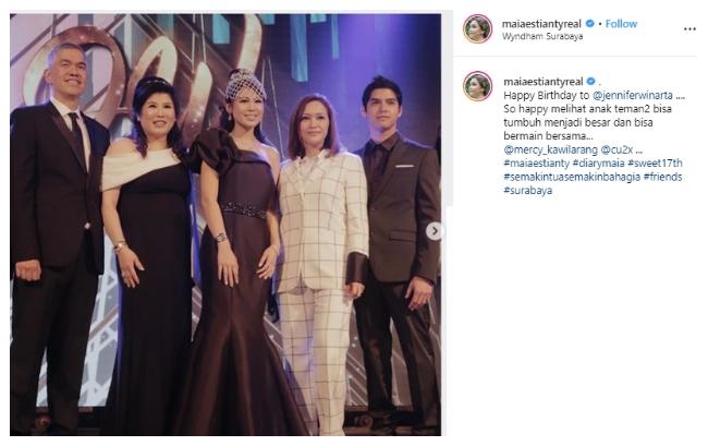 Ulang tahun Jennifer Winarta. (Instagram/@maiaestiantyreal)