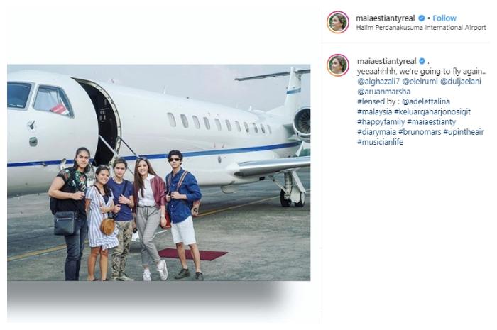 Kedekatan Maia Estianty dan Marsha Aruan. (Instagram/@maiaestiantyreal)