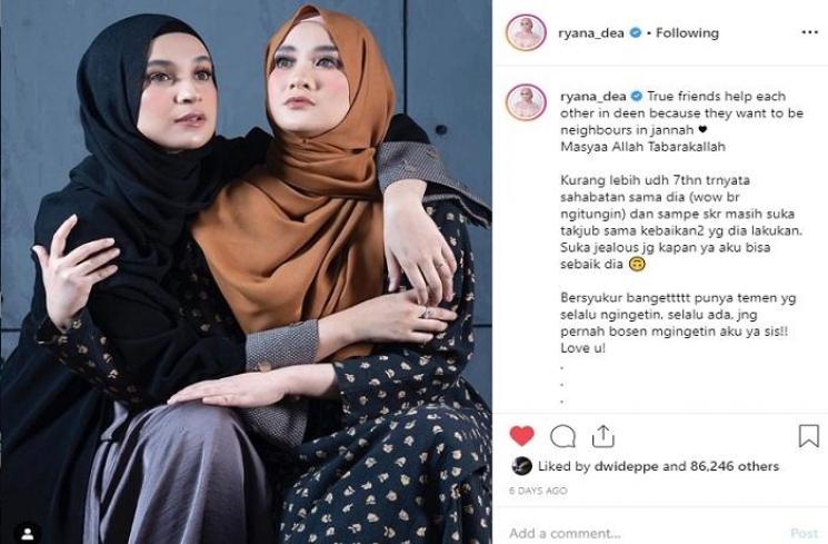 Shireen Sungkar dan Ryana Dea (Instagram @ryana_dea)