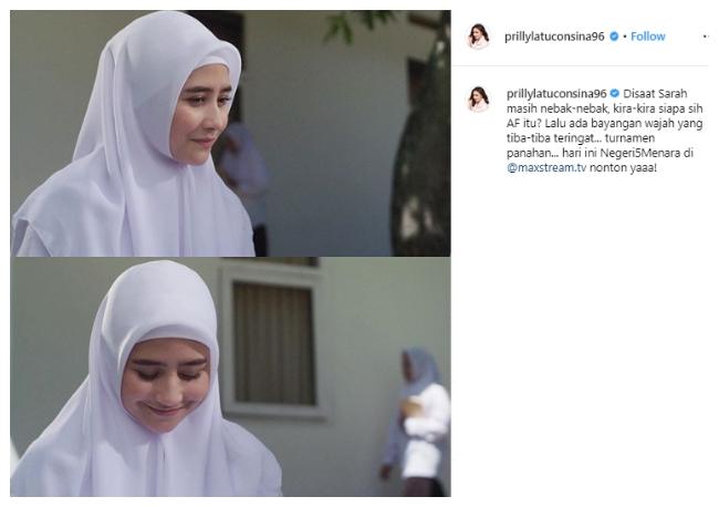 Prilly Latuconsina. (Instagram/@prillylatuconsina96)