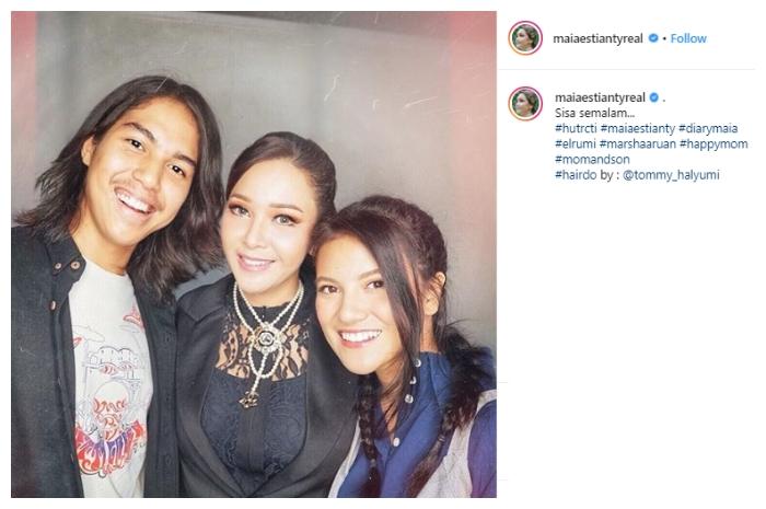 Kedekatan Maia Estianty dan Marsha Aruan. (Instagram/@maiaestiantyreal)