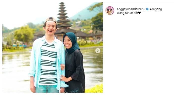 Angga Yunanda dan Dinda Yunarmi. (Instagram/@anggayunandareal16)