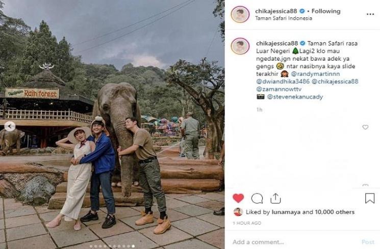 Chika Jessica dan Dwi Andhika (Instagram @chikajessica88)