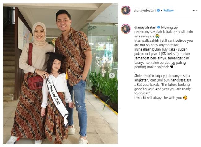 Keluarga Omesh. (Instagram/@dianayulestari)