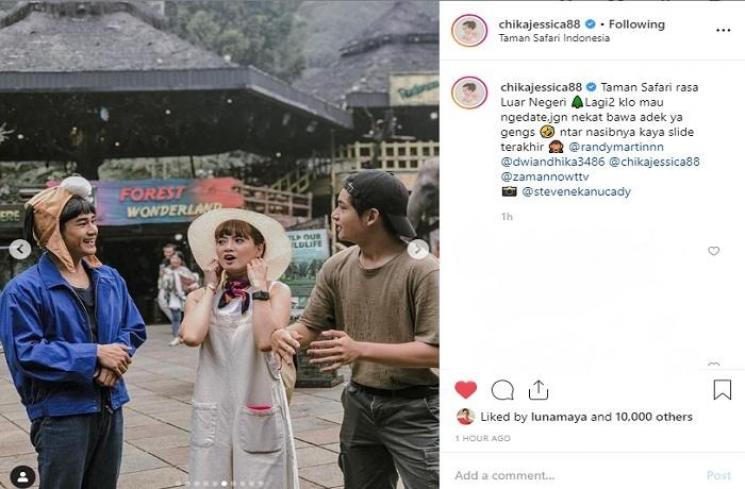 Chika Jessica dan Dwi Andhika (Instagram @chikajessica88)