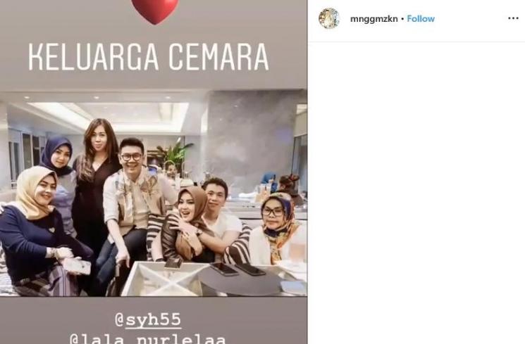 Syahrini dan Reino Barack (Instagram/@mnggmzkn)