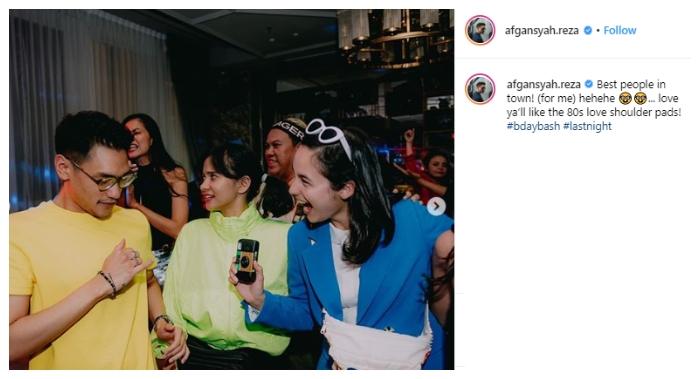 Momen ulang tahun Afgan Syahreza. (Instagram/@afgan.syahreza)