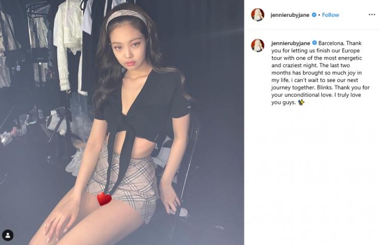 Jennie BLACKPINK (Instagram/@jennierubyjane)