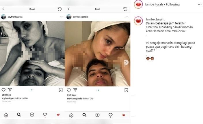 Cinta Laura dan Frank Garcia. (Instagram/@lambe_turah)
