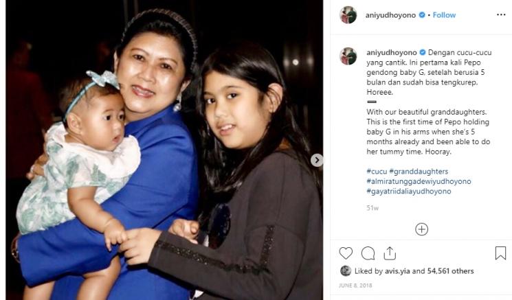 Ani Yudhoyono dan cucu-cucunya (Instagram/@aniyudhoyono)