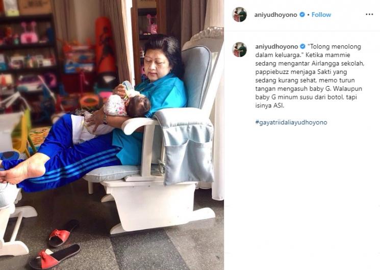 Ani Yudhoyono dan cucu-cucunya (Instagram/@aniyudhoyono)