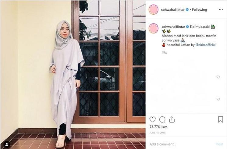 Sohwa Halilintar (Instagram @sohwahalilintar)