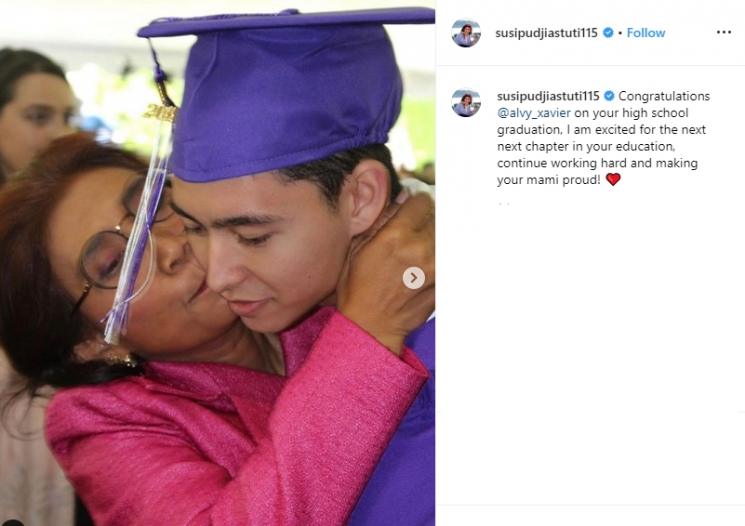 Putra Menteri Susi Pudjiastuti Wisuda (Instagram/@susipudjiastuti115)