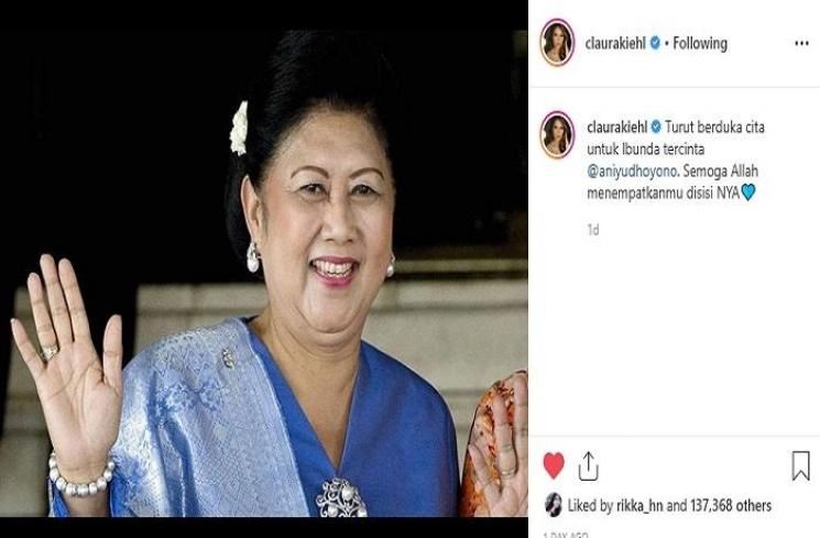 Ani Yudhoyono (Instagram @claurakiehl)