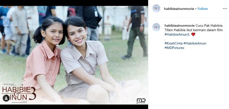 Maudy Ayunda (Instagram/@habibieainunmovie)