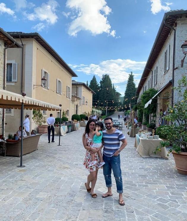 Kareena Kapoor di Tuscany (Instagram/@poonamdamania)