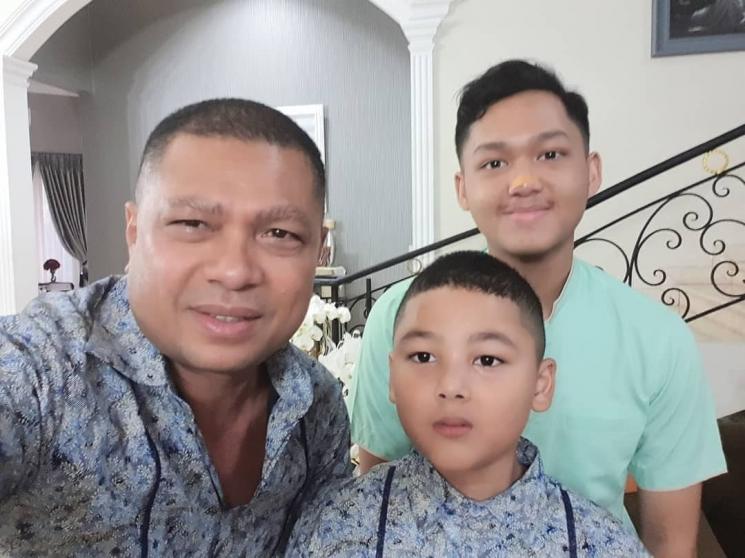 Azriel Hermansyah dan Raul Lemos. (Instagram/@genk_ijo)