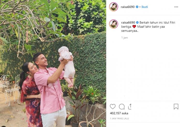 Raisa, Hamish Daud dan Zalina. (Instagram/@raisa6690)