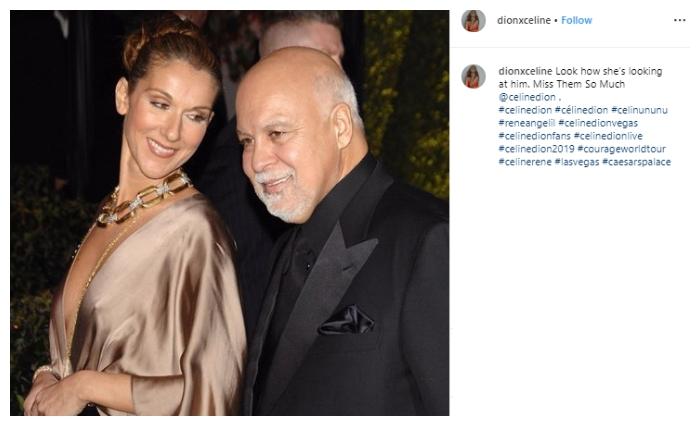 Celine Dion - Rene Angelil. (Instagram/@dionxceline)