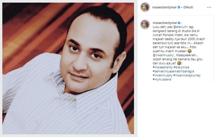 Irwan Mussry muda. (Instagram/@maiaestiantyreal)